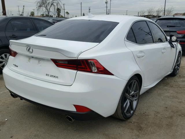 JTHBA1D29G5001635 - 2016 LEXUS IS 200T WHITE photo 4