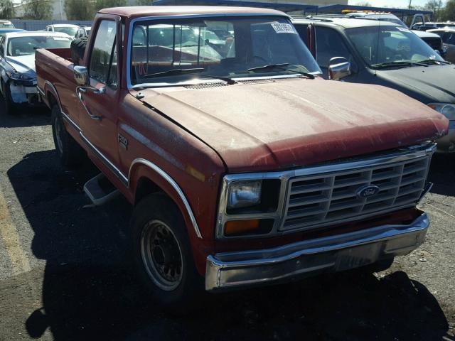 2FTHF2517ECA54068 - 1984 FORD F250 RED photo 1