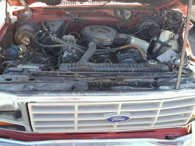 2FTHF2517ECA54068 - 1984 FORD F250 RED photo 7