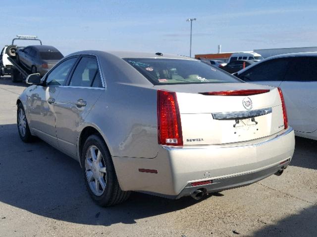 1G6DF577480175673 - 2008 CADILLAC CTS GOLD photo 3
