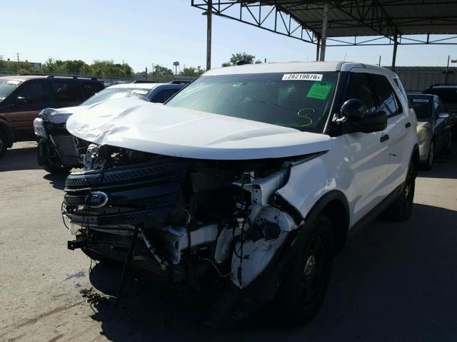 1FM5K8AR7DGC63218 - 2013 FORD EXPLORER P WHITE photo 2