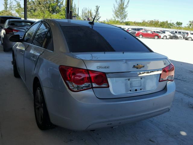 1G1PE5SB6D7132570 - 2013 CHEVROLET CRUZE LT SILVER photo 3