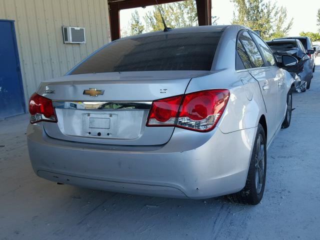 1G1PE5SB6D7132570 - 2013 CHEVROLET CRUZE LT SILVER photo 4