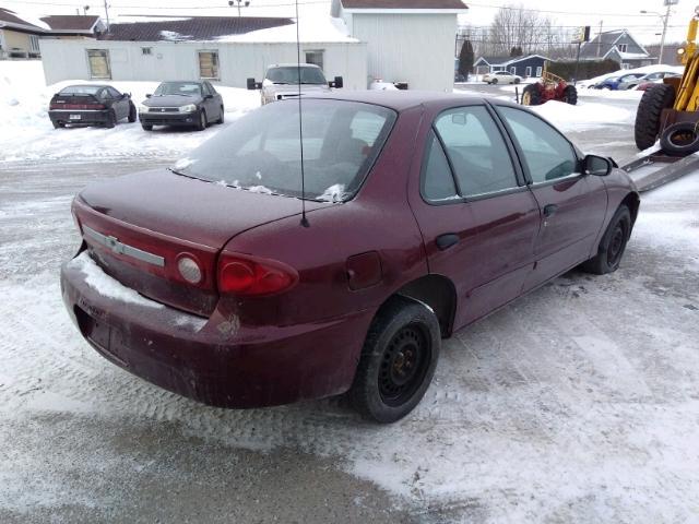 3G1JC52F43S184116 - 2003 CHEVROLET CAVALIER BURGUNDY photo 4