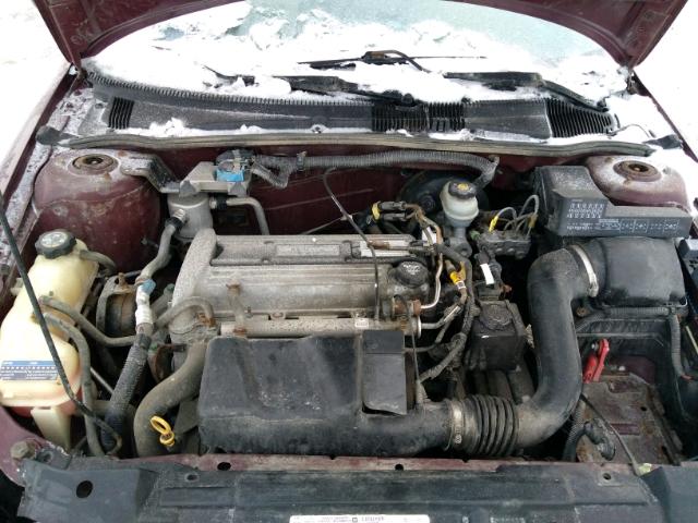 3G1JC52F43S184116 - 2003 CHEVROLET CAVALIER BURGUNDY photo 7