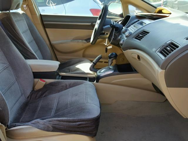 1HGFA16847L016562 - 2007 HONDA CIVIC EX მუქწითელი ფოტო 5