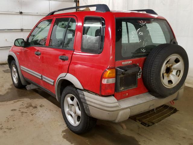 2S3TD62V246104078 - 2004 SUZUKI VITARA LX RED photo 3