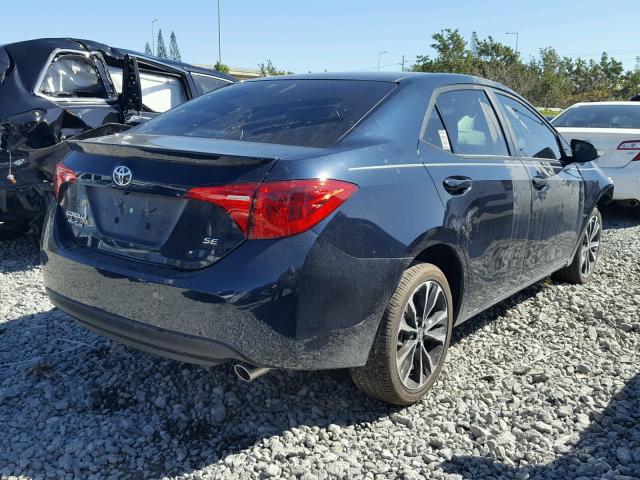 5YFBURHE6JP761723 - 2018 TOYOTA COROLLA L BLUE photo 4