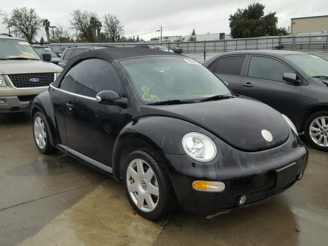 3VWCD21Y83M329836 - 2003 VOLKSWAGEN NEW BEETLE BLACK photo 1