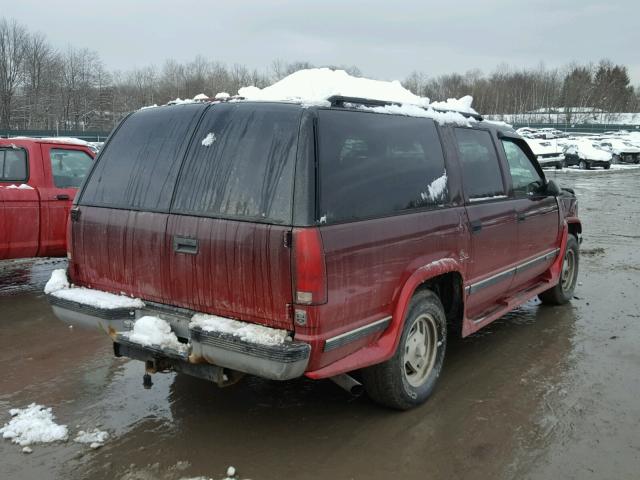 1GDFK16R6TJ728643 - 1996 GMC SUBURBAN K TWO TONE photo 4