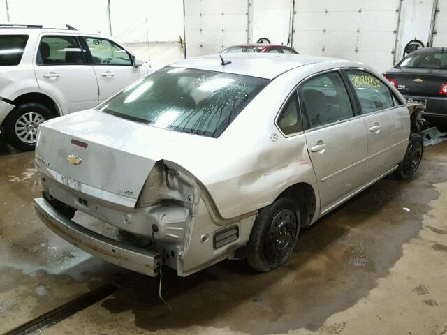 2G1WT58K389244207 - 2008 CHEVROLET IMPALA LT SILVER photo 4