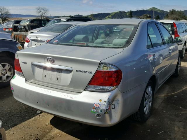 4T1BE32K46U139488 - 2006 TOYOTA CAMRY LE SILVER photo 4