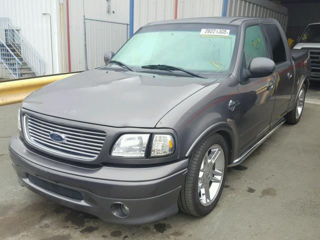 1FTRW07392KE07053 - 2002 FORD F150 SUPER GRAY photo 2