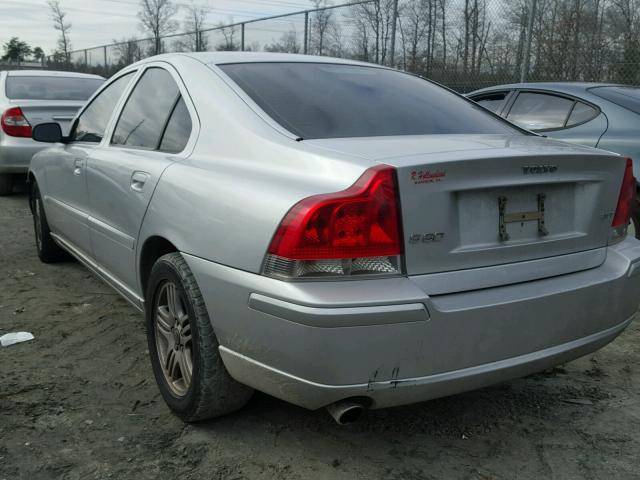 YV1RS592052480355 - 2005 VOLVO S60 2.5T SILVER photo 3