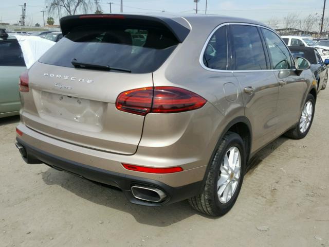 WP1AA2A2XGLA08076 - 2016 PORSCHE CAYENNE GOLD photo 4