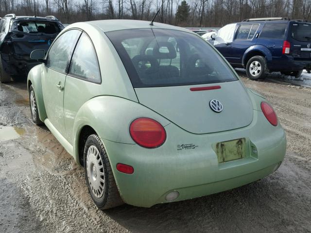 3VWCC21C3XM474022 - 1999 VOLKSWAGEN NEW BEETLE 绿色 照片 3