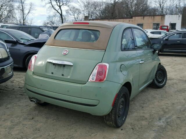 3C3CFFDR7DT738723 - 2013 FIAT 500 POP GREEN photo 4