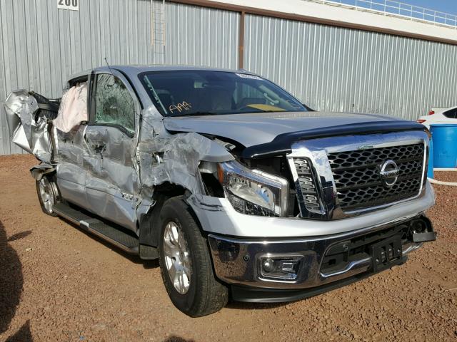 1N6AA1E67HN564938 - 2017 NISSAN TITAN SV SILVER photo 1