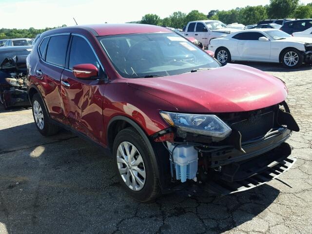 5N1AT2ML1EC779065 - 2014 NISSAN ROGUE S RED photo 1