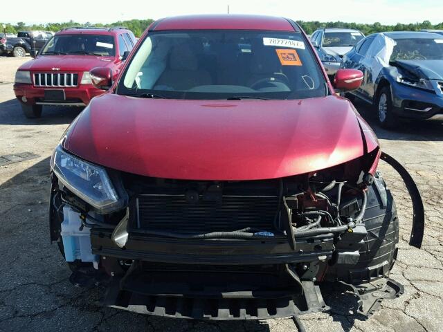 5N1AT2ML1EC779065 - 2014 NISSAN ROGUE S RED photo 9