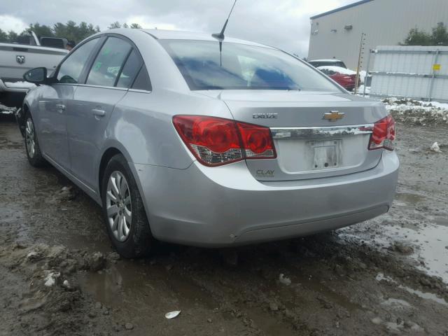 1G1PC5SH8B7183138 - 2011 CHEVROLET CRUZE LS SILVER photo 3