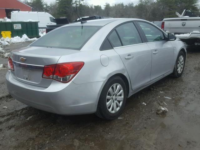 1G1PC5SH8B7183138 - 2011 CHEVROLET CRUZE LS SILVER photo 4