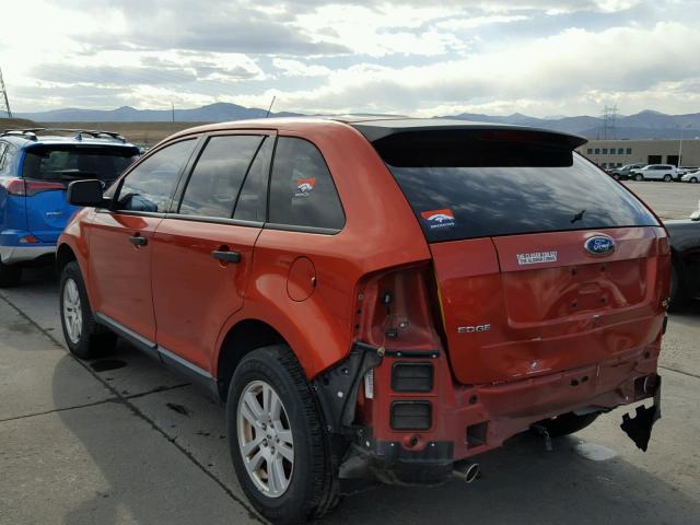 2FMDK46C07BB03895 - 2007 FORD EDGE SE ORANGE photo 3