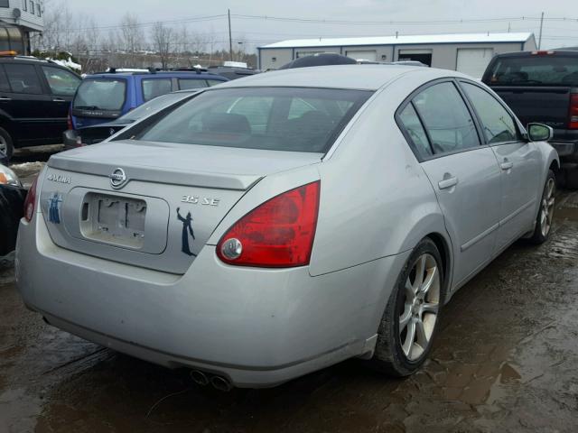 1N4BA41E66C834570 - 2006 NISSAN MAXIMA SE SILVER photo 4