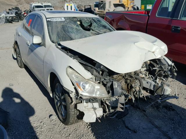 JNKBV61E68M211150 - 2008 INFINITI G35 WHITE photo 1