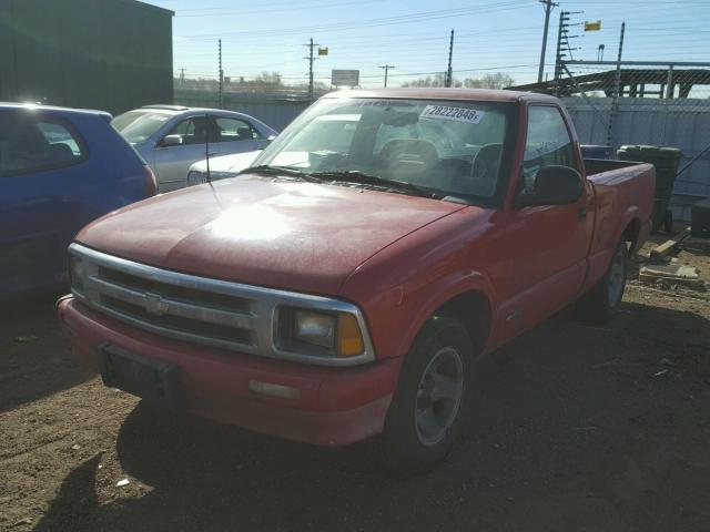 1GCCS1445V8185861 - 1997 CHEVROLET S TRUCK S1 RED photo 2