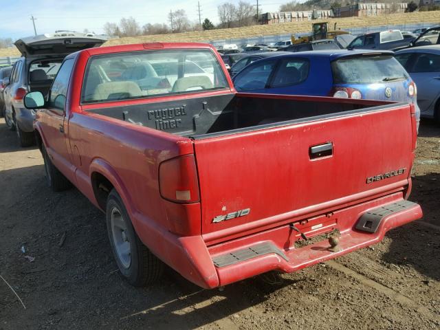 1GCCS1445V8185861 - 1997 CHEVROLET S TRUCK S1 RED photo 3