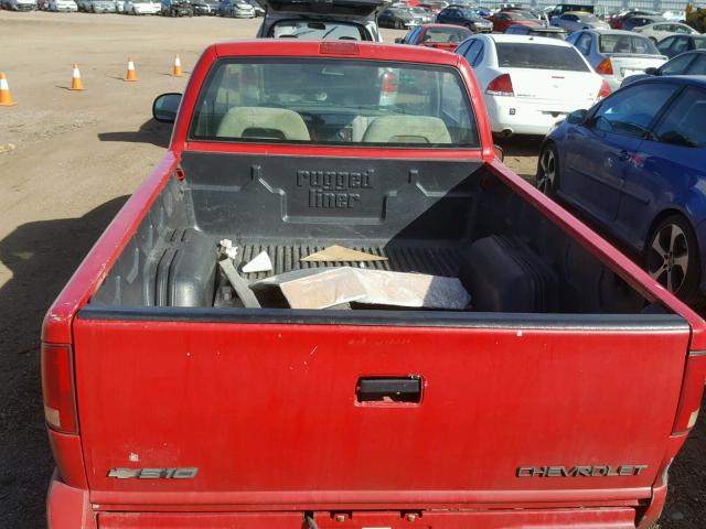 1GCCS1445V8185861 - 1997 CHEVROLET S TRUCK S1 RED photo 6