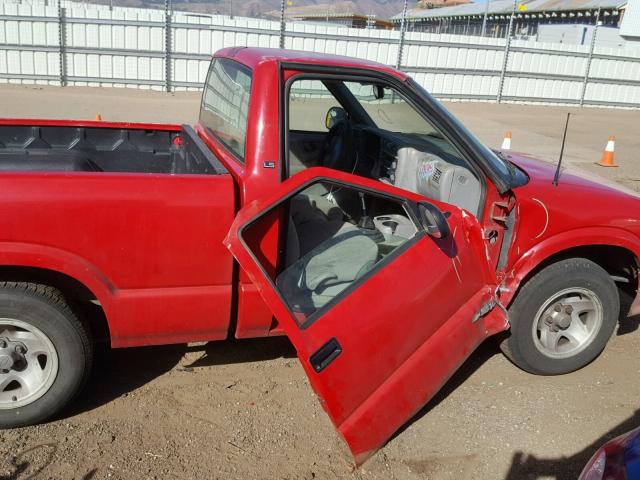 1GCCS1445V8185861 - 1997 CHEVROLET S TRUCK S1 RED photo 9