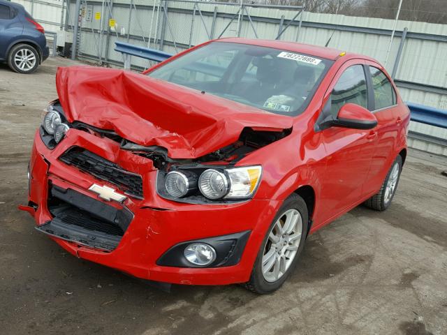 1G1JC5SHXC4182257 - 2012 CHEVROLET SONIC LT RED photo 2