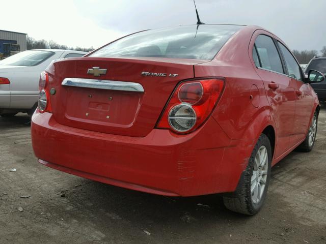 1G1JC5SHXC4182257 - 2012 CHEVROLET SONIC LT RED photo 4