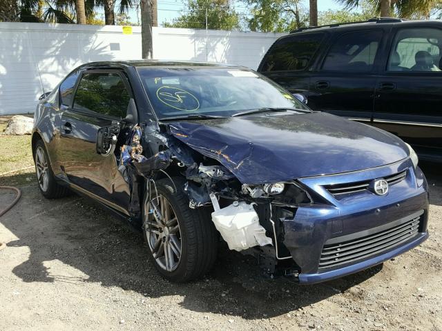 JTKJF5C75D3063682 - 2013 SCION TC BLUE photo 1