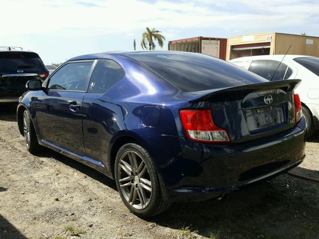 JTKJF5C75D3063682 - 2013 SCION TC BLUE photo 3