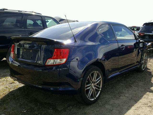 JTKJF5C75D3063682 - 2013 SCION TC BLUE photo 4