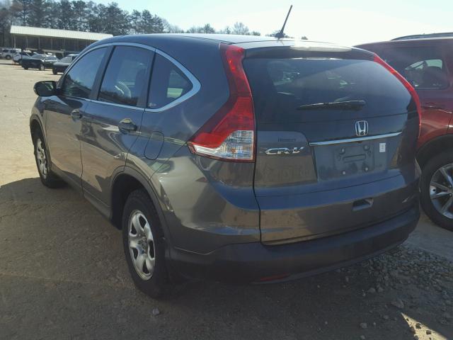 5J6RM3H36CL037563 - 2012 HONDA CR-V LX CHARCOAL photo 3