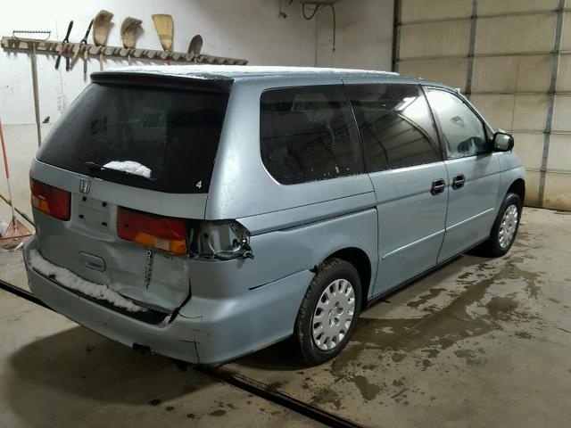 5FNRL18574B136606 - 2004 HONDA ODYSSEY LX SILVER photo 4