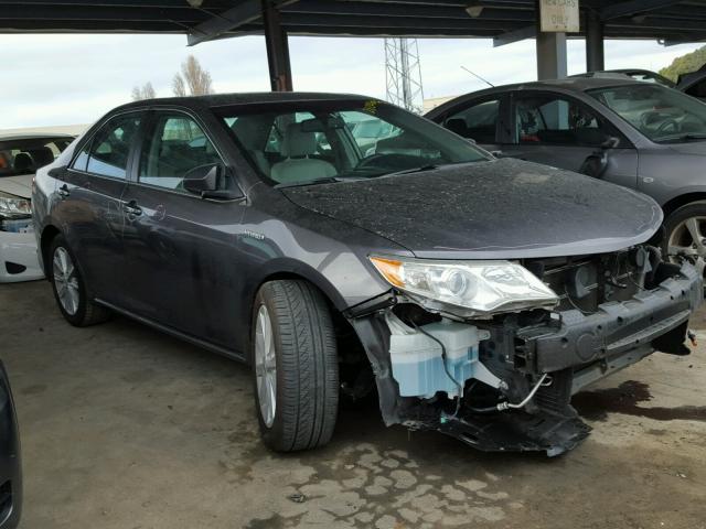 4T1BD1FK9EU136148 - 2014 TOYOTA CAMRY HYBR CHARCOAL photo 1