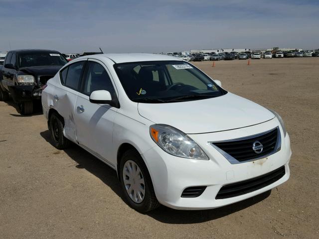 3N1CN7AP4CL882738 - 2012 NISSAN VERSA S WHITE photo 1