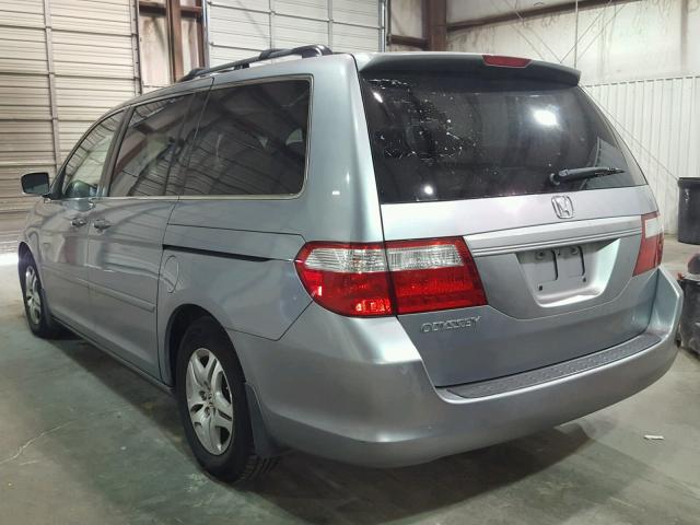 5FNRL387X6B038914 - 2006 HONDA ODYSSEY EX BLUE photo 3