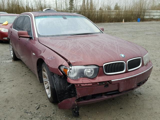 WBAGN63492DR00812 - 2002 BMW 745 LI RED photo 1