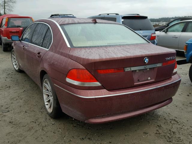 WBAGN63492DR00812 - 2002 BMW 745 LI RED photo 3