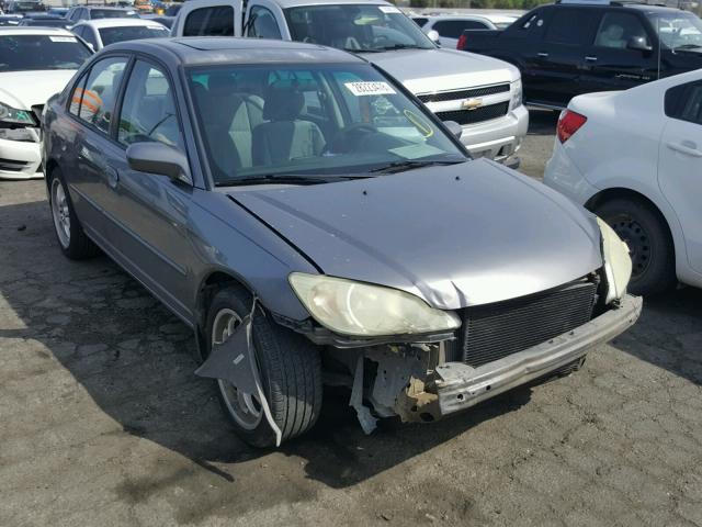 2HGES26865H518935 - 2005 HONDA CIVIC EX ნაცრისფერი ფოტო 1