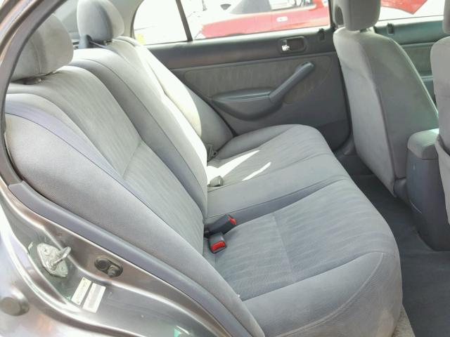 2HGES26865H518935 - 2005 HONDA CIVIC EX ნაცრისფერი ფოტო 6