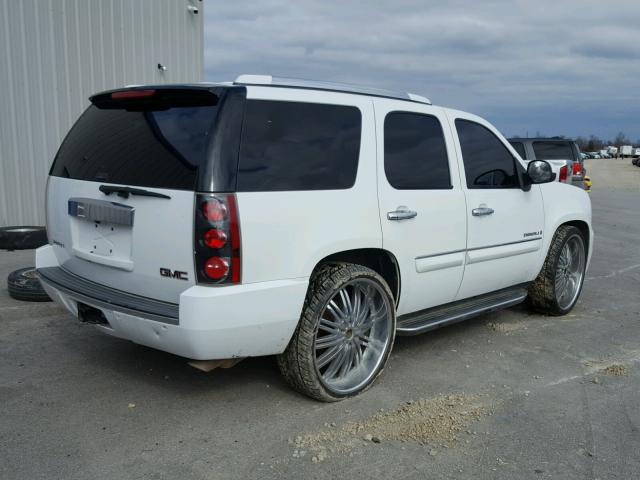 1GKFK63858J131170 - 2008 GMC YUKON DENA WHITE photo 4