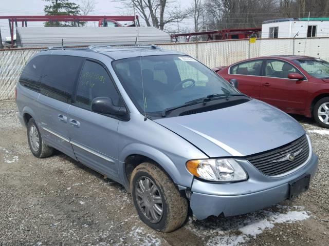 2C8GP64L93R376870 - 2003 CHRYSLER TOWN & COU BLUE photo 1