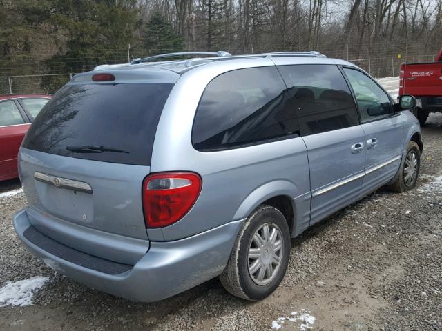 2C8GP64L93R376870 - 2003 CHRYSLER TOWN & COU BLUE photo 4